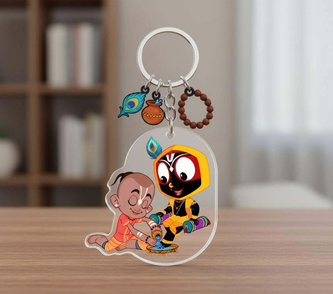 Divine Duo – Jagan & Balram Keychain