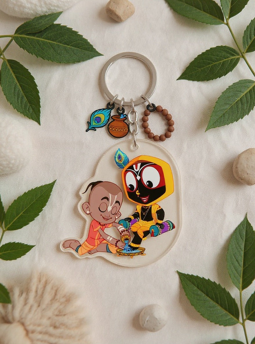 Divine Duo – Jagan & Balram Keychain