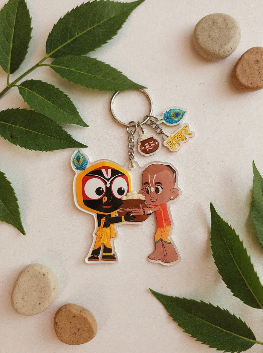 Jagan & Balram – Divine Bond Keychain