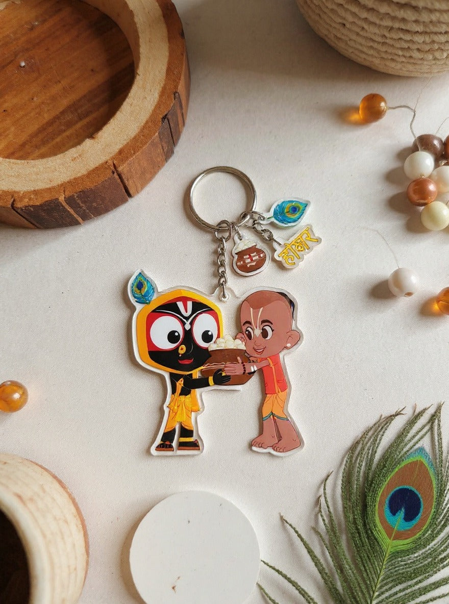 Jagan & Balram – Divine Bond Keychain